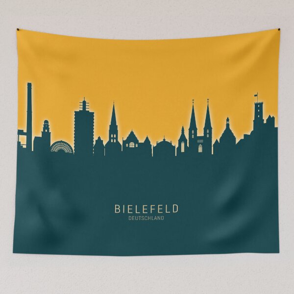 Item preview, Bielefeld Germany Skyline designed and sold by ArtPrints.