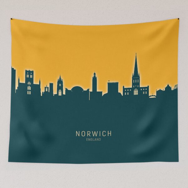 Item preview, Norwich England Skyline designed and sold by ArtPrints.