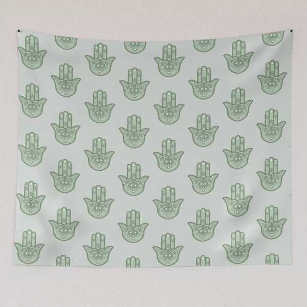 Item preview, Sage | Hamsa Hand Amulet  designed and sold by Bloomandflo.
