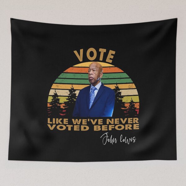 Item preview, Vote John Lewis Quote Like Never Voted Before John Lewis designed and sold by Kathrine2302.