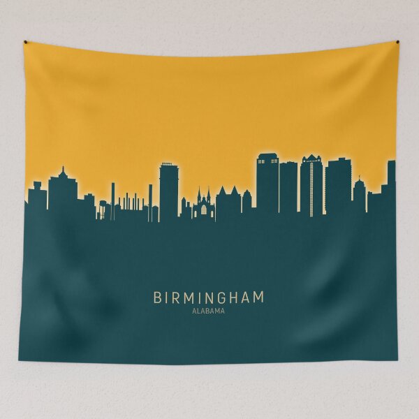 Item preview, Birmingham Alabama Skyline designed and sold by ArtPrints.