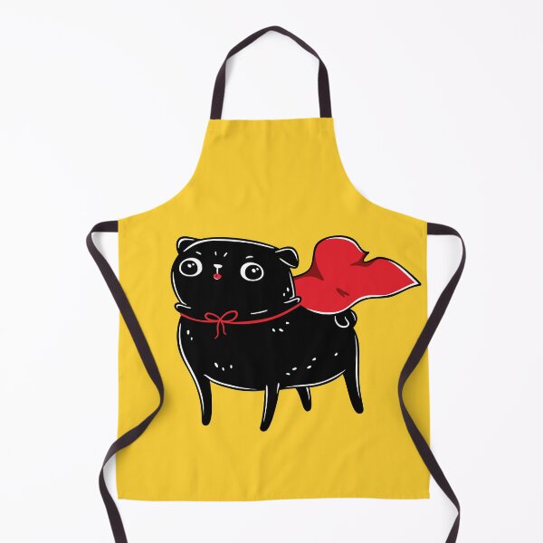 Item preview, Funny Black Pug, Kawaii Cute Hero Dog designed and sold by LydiaLyd.
