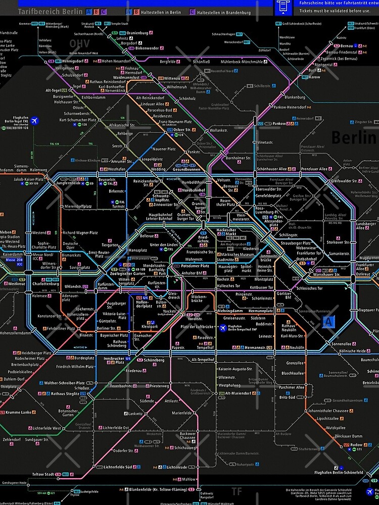 Berlin U-bahn map 2020 by valentinaz03