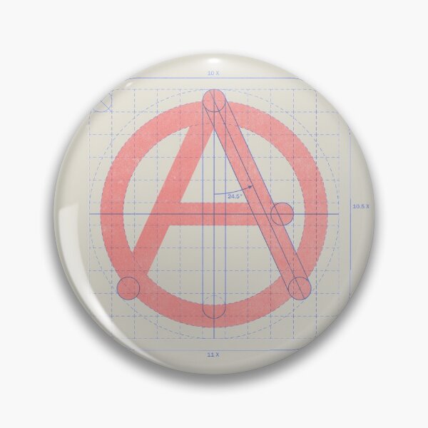 Item preview, anarchist symbol - on 'white' designed and sold by BrownWoodRobot.