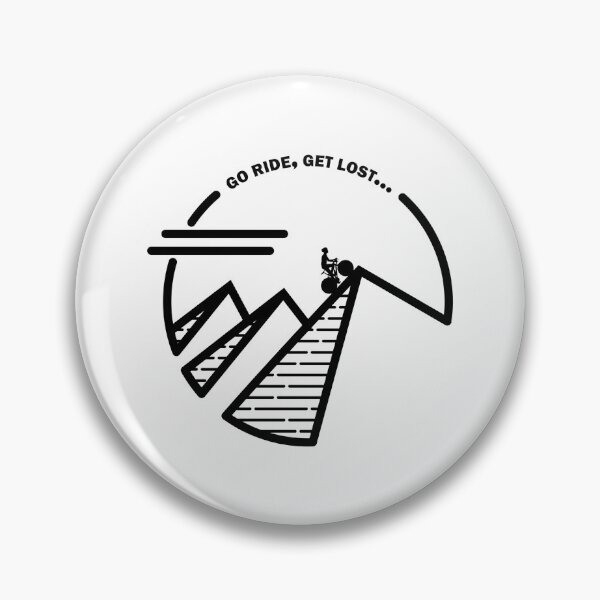 Item preview, Cyclist Climbing Abstract Triple Peaks designed and sold by RabeDesigns.