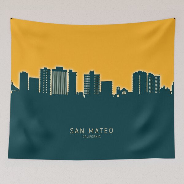Item preview, San Mateo California Skyline designed and sold by ArtPrints.