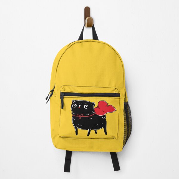 Item preview, Funny Black Pug, Kawaii Cute Hero Dog designed and sold by LydiaLyd.