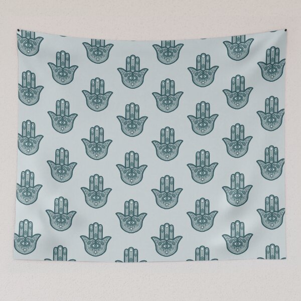 Item preview, Teal | Hamsa Hand Amulet  designed and sold by Bloomandflo.