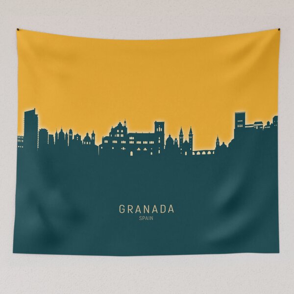 Item preview, Granada Spain Skyline designed and sold by ArtPrints.