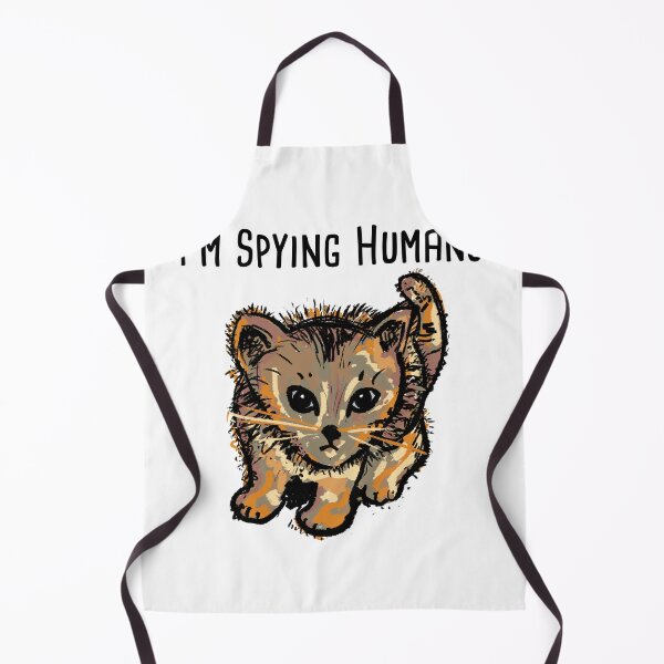 Item preview, Kitten spy humor cat gift idea designed and sold by Catcrea.