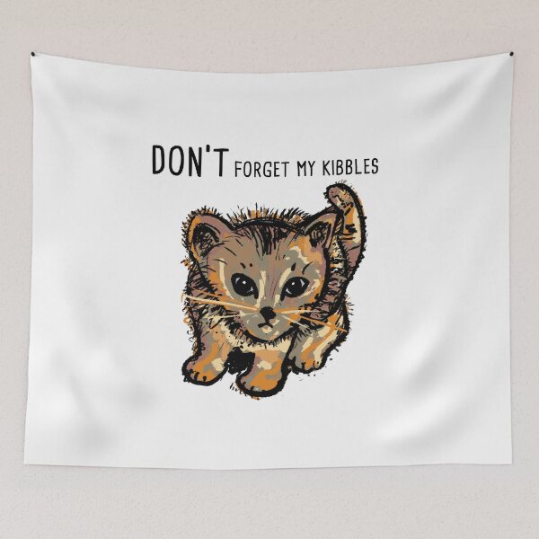 Item preview, Kitten and kibble cat humor gift idea designed and sold by Catcrea.