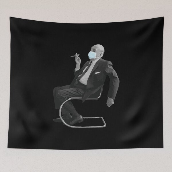 Item preview, Mies Van Der Rohe with a face mask 2020 designed and sold by TinyTreeHugger.
