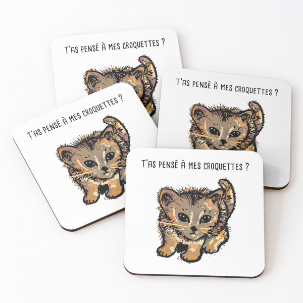 Item preview, Kitten and kibble cat humor gift idea designed and sold by Catcrea.
