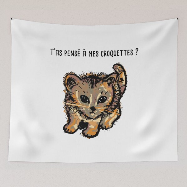 Item preview, Kitten and kibble cat humor gift idea designed and sold by Catcrea.