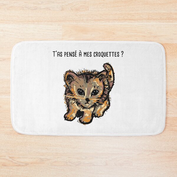Item preview, Kitten and kibble cat humor gift idea designed and sold by Catcrea.