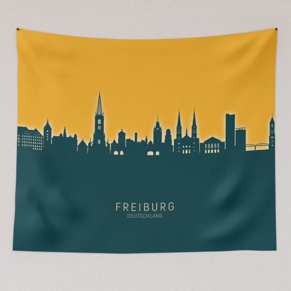 Item preview, Freiburg Germany Skyline designed and sold by ArtPrints.