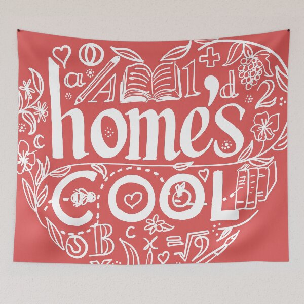 Item preview, Copy of Homeschool because Home's Cool  |  Rose Pink designed and sold by HermiesSchool.