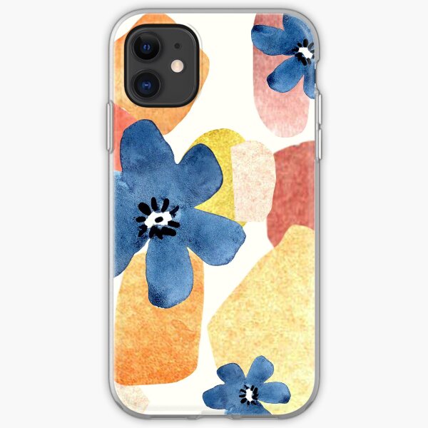 Abstract Flowers iPhone Soft Case