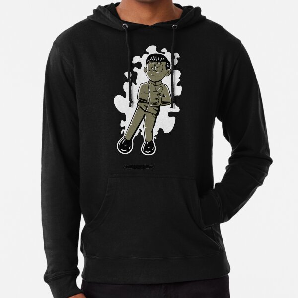 Doraemon dise/ño de dibujos animados Sudadera con capucha y bolsillo con cremallera