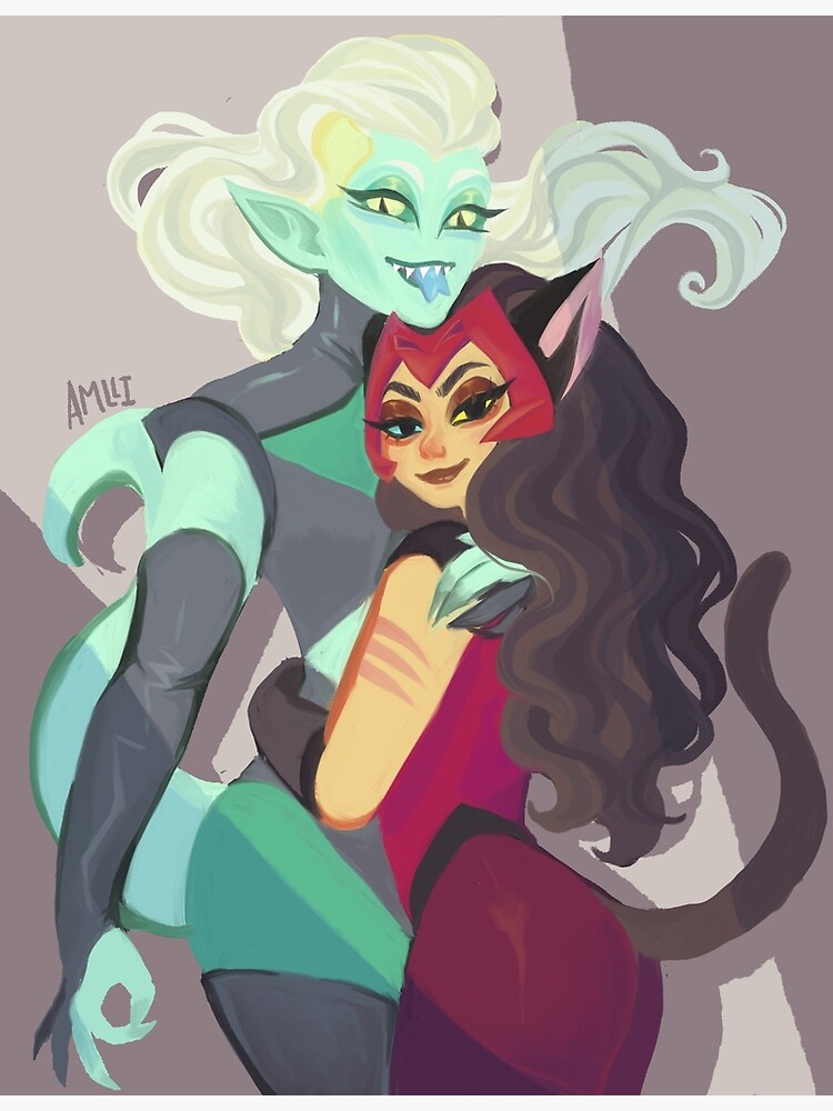 Catra And Double Trouble Greeting Card By Amlli Redbubble