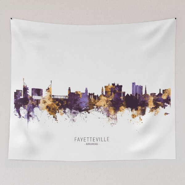 Artikelvorschau, Fayetteville Arkansas Skyline entworfen und verkauft von ArtPrints.