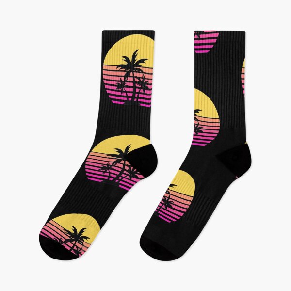 Item preview, Synthwave Sun Palm Trees Retro Style designed and sold by zahir04.
