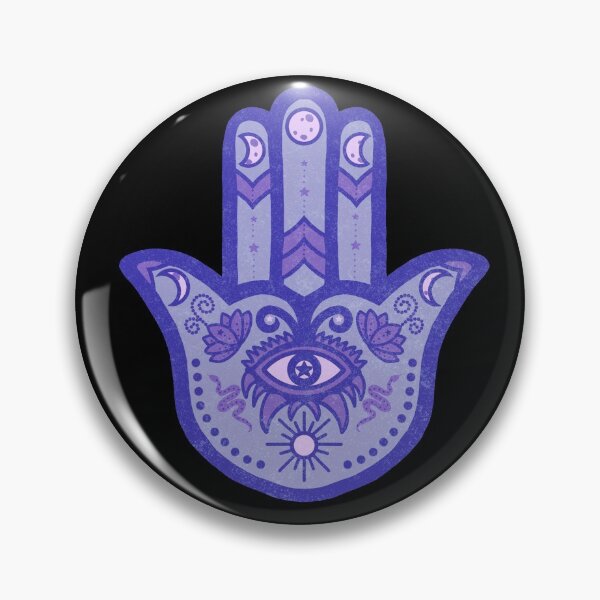 Item preview, Blue Moon | Hamsa Hand Amulet  designed and sold by Bloomandflo.