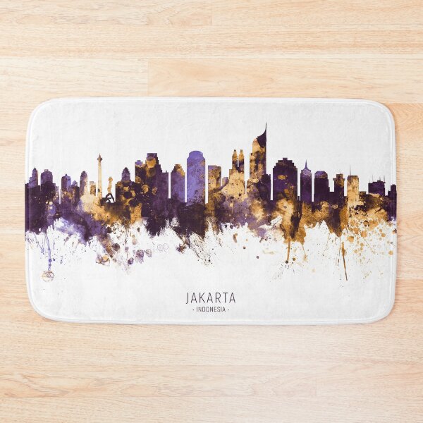 Item preview, Jakarta Skyline Indonesia designed and sold by ArtPrints.