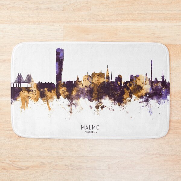 Item preview, Malmo Sweden Skyline designed and sold by ArtPrints.