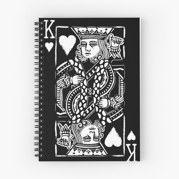 Item preview, King of Hearts Painted Playing Card designed and sold by fullrangepoker.