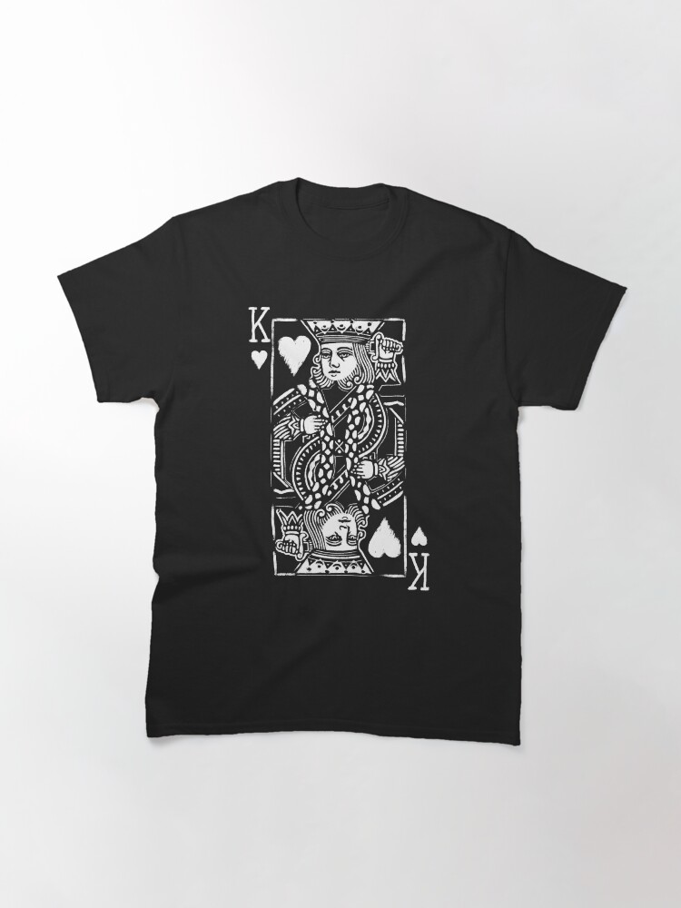 Alternate view of King of Hearts Painted Playing Card Classic T-Shirt