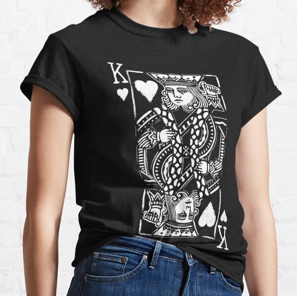King of Hearts Painted Playing Card Classic T-Shirt