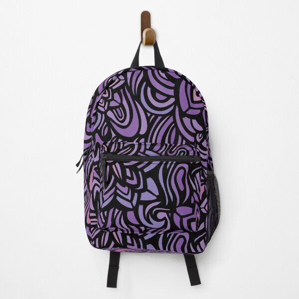 Item preview, Funky Abstract Purple floral Pattern Doodle designed and sold by Sketchbook Designs.