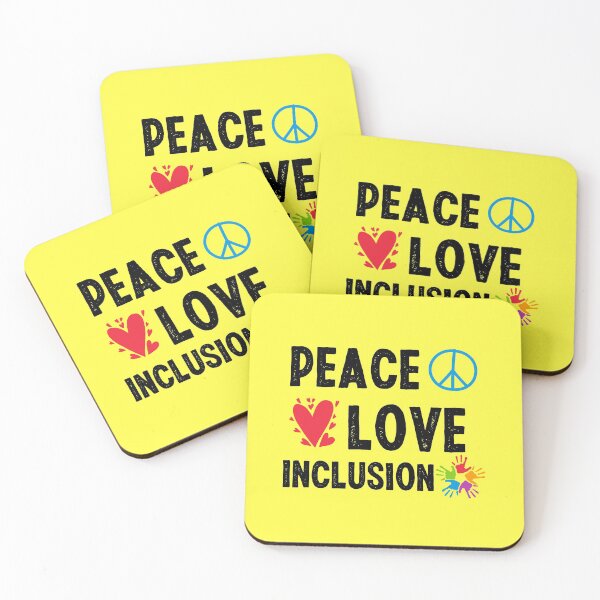 Item preview, Peace Love Inclusion designed and sold by FatCatProds.