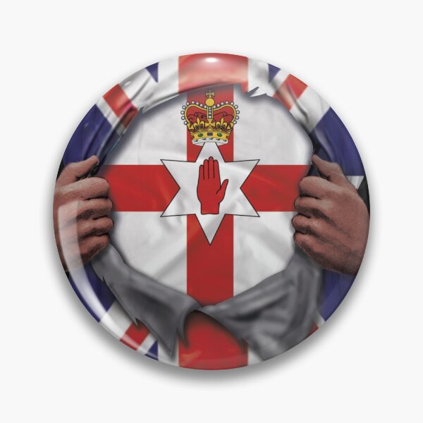 Item preview,  Northern Ireland Flag Great Britain Flag Ripped - Gift For Irish From Northern Ireland designed and sold by Popini.