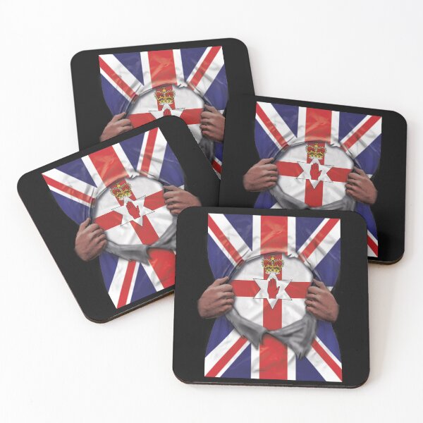 Item preview,  Northern Ireland Flag Great Britain Flag Ripped - Gift For Irish From Northern Ireland designed and sold by Popini.