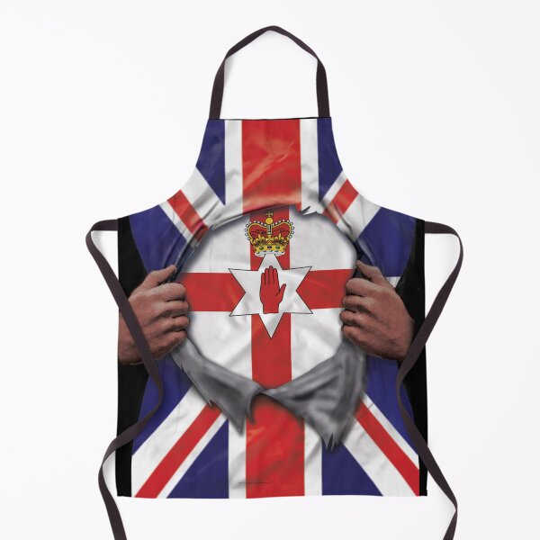 Item preview, Northern Ireland Flag Great Britain Flag Ripped - Gift For Irish From Northern Ireland designed and sold by Popini.