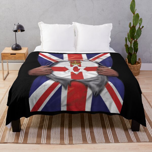 Item preview, Northern Ireland Flag Great Britain Flag Ripped - Gift For Irish From Northern Ireland designed and sold by Popini.