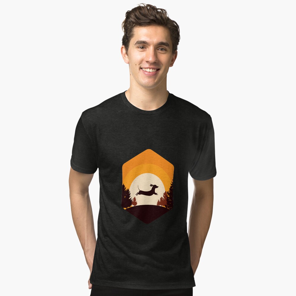Item preview, Tri-blend T-Shirt designed and sold by mydachshund.