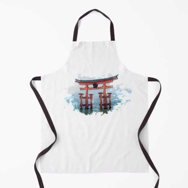 Item preview, Japanese Shrine by the Water Watercolor Art designed and sold by yisela.