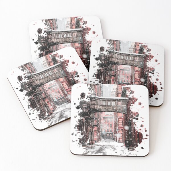 Item preview, New York in Winter Watercolor Style Art designed and sold by yisela.