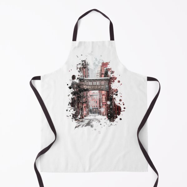 Item preview, New York in Winter Watercolor Style Art designed and sold by yisela.