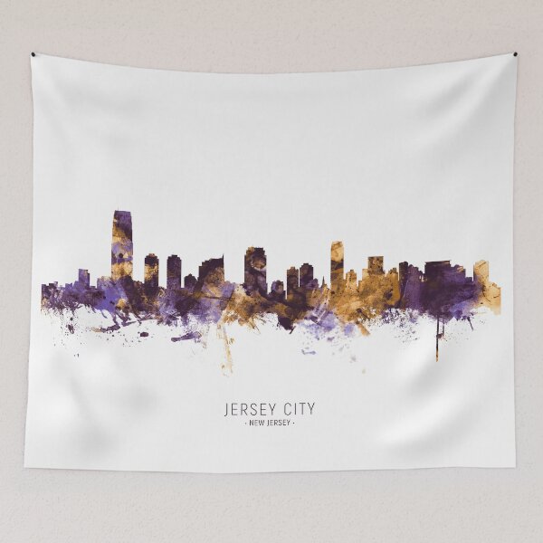 Item preview, Jersey City New Jersey Skyline designed and sold by ArtPrints.