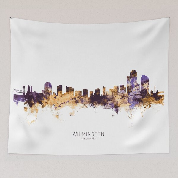 Artikelvorschau, Wilmington Delaware Skyline entworfen und verkauft von ArtPrints.