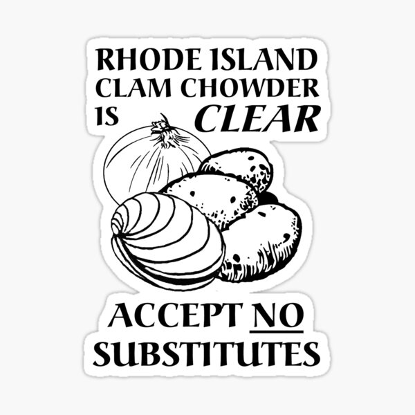 Rhode Island Clam Chowder Sticker