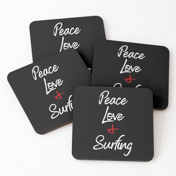 Item preview, Peace Love & Surfing designed and sold by JOYSURF-LAB.