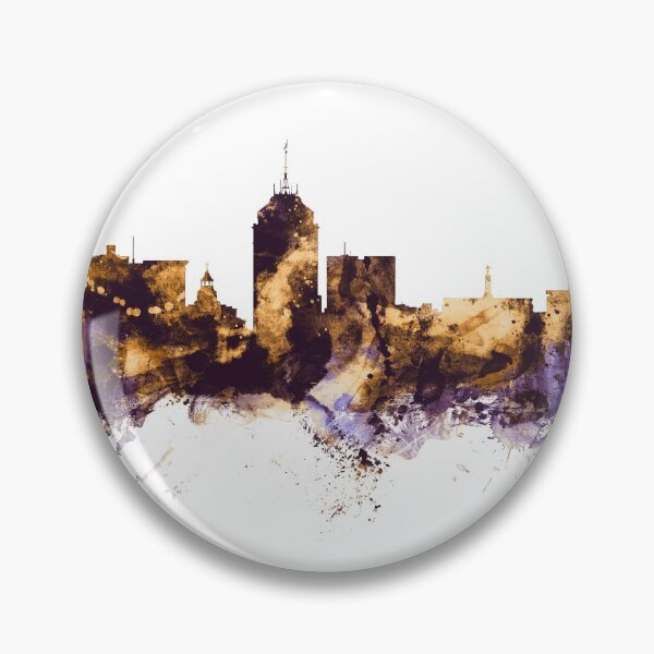 Item preview, Fresno California Skyline designed and sold by ArtPrints.
