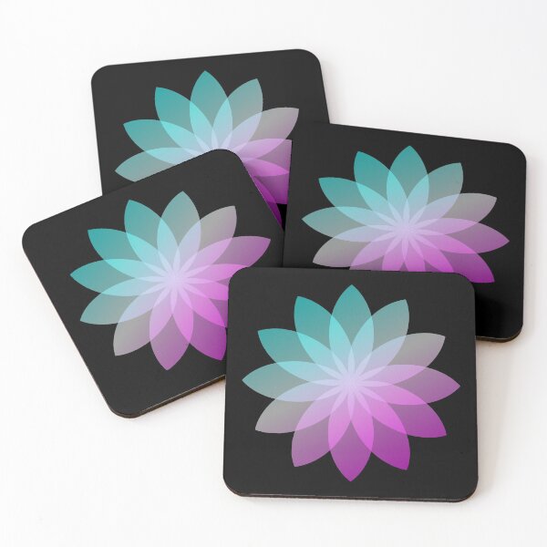 Item preview, Purple Blue Abstract Flower Art Design designed and sold by Vasabi88.