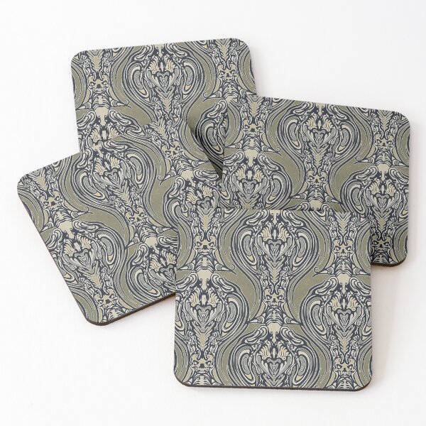 Item preview, artcdeco, art nouveau, style, pattern, repeat, skull, skull, ornament, designed and sold by atelier-vladi.