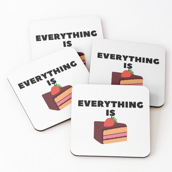Item preview, Everything is cake funny strawberry cake quote designed and sold by OneTimeEngineer.